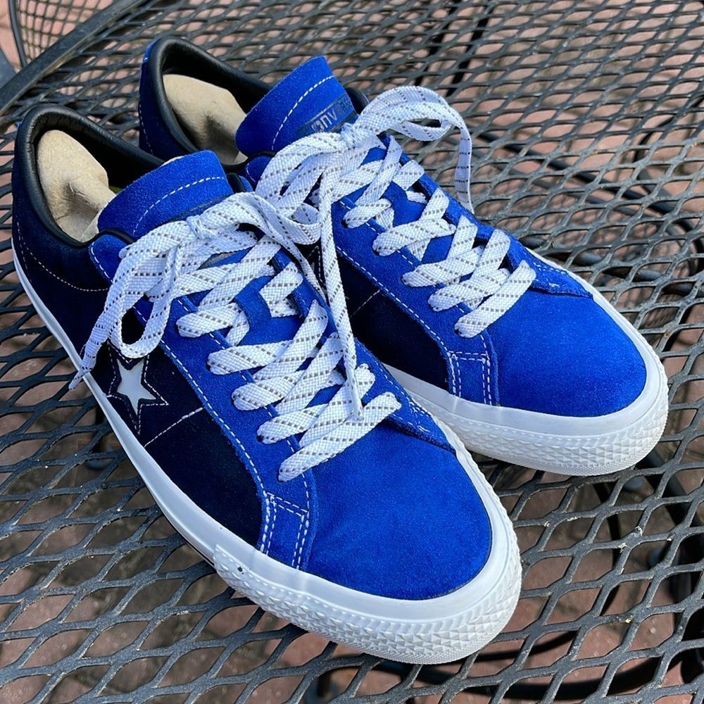 CONVERSE CONS ONE STAR PRO SUEDE OX  OBSIDIAN BLUE / BLACK Unisex Men 8 Women 10 - Picture 17 of 17